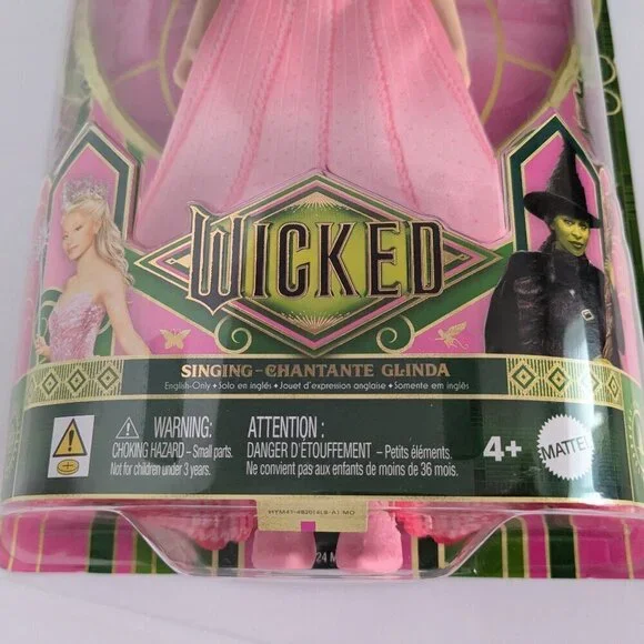 Mattel Wicked Movie Singing Glinda Witch Doll-RARE URL Misprint Website Recall